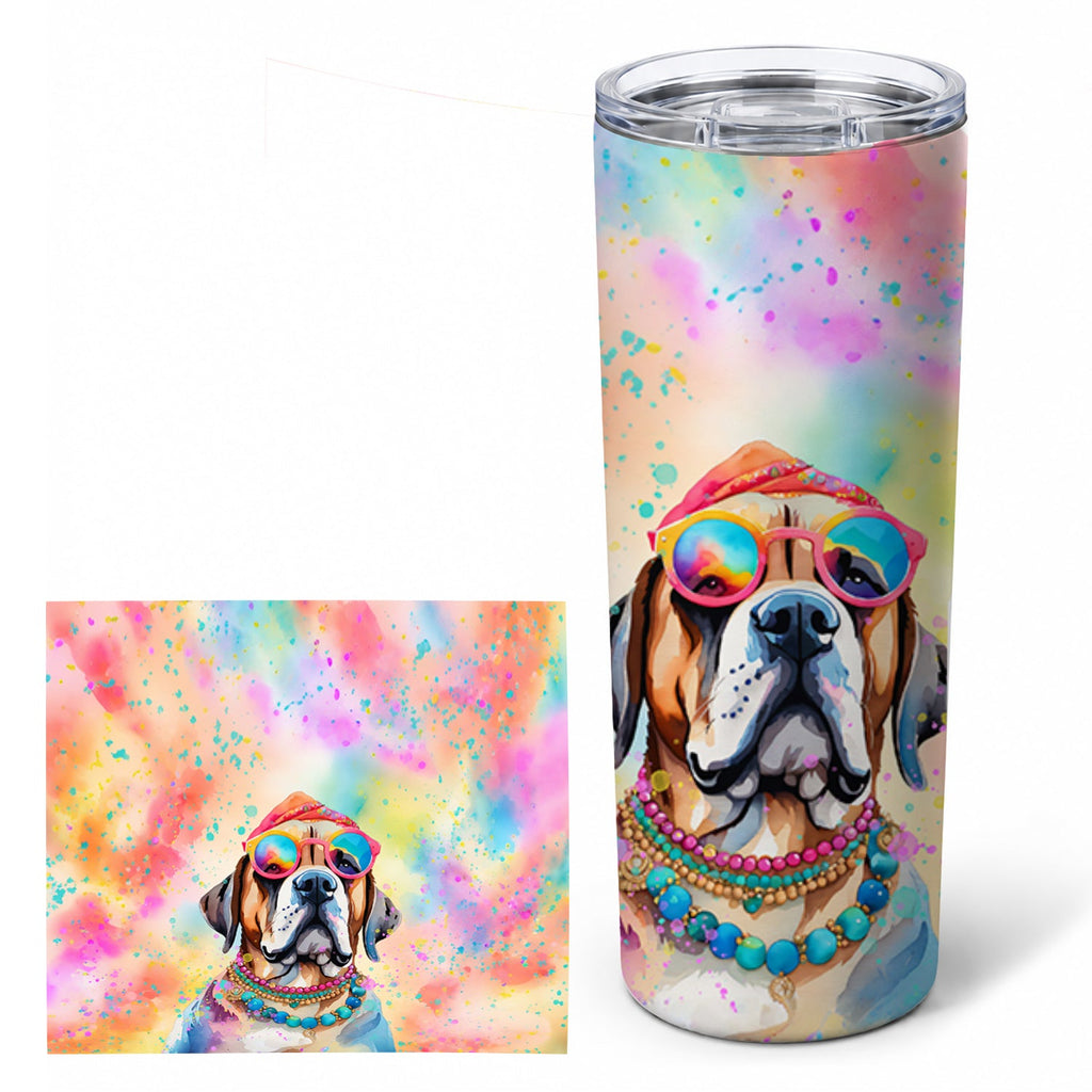 Mastiff Hippie Dawg Stainless Steel Skinny Tumbler 20 oz Vacuum Double Walled Reusable Insulated Travel Cup