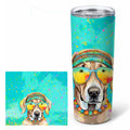 Weimaraner Hippie Dawg Stainless Steel Skinny Tumbler 20 oz Vacuum Double Walled Reusable Insulated Travel Cup