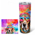 Weimaraner Hippie Dawg Stainless Steel Skinny Tumbler 20 oz Vacuum Double Walled Reusable Insulated Travel Cup