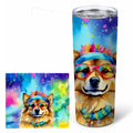 Hippie Dawg Stainless Steel Skinny Tumbler 20 oz Vacuum Double Walled Reusable Insulated Travel Cup