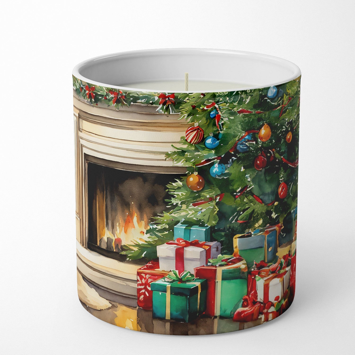 Affenpinscher Cozy Christmas Decorative Soy Candle Nature Soy Wax Essential Oil Home Decor Ideal for Bedroom Kitchen Bath Office Gift, 10 oz