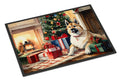 Akita Cozy Christmas Doormat Indoor Outdoor 24H X 36W Front Door Mat Rugs for Entryway, Non Slip Washable Low Pile,
