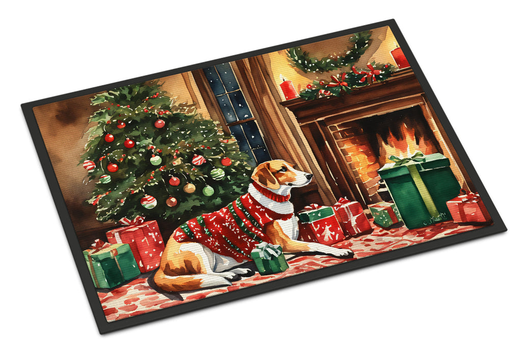 American Foxhound Cozy Christmas Doormat Indoor Outdoor 18H X 27W Front Door Mat Rugs for Entryway, Non Slip Washable