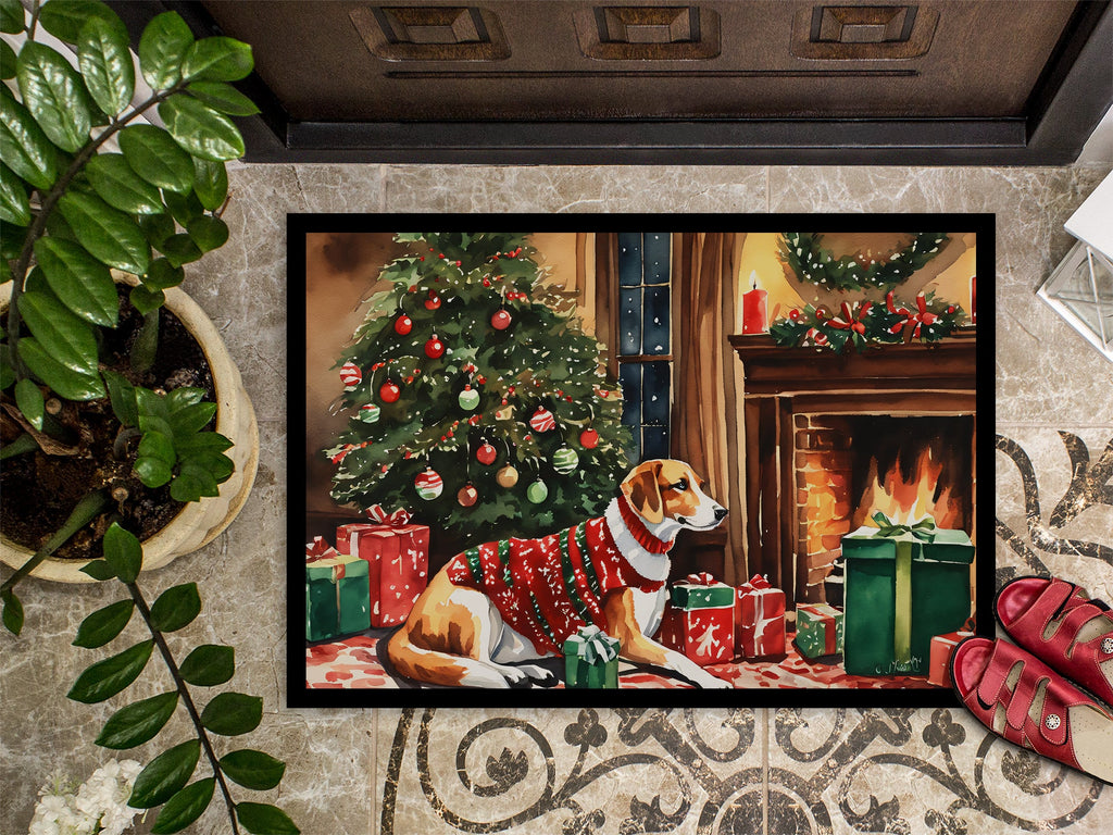 American Foxhound Cozy Christmas Doormat Indoor Outdoor 18H X 27W Front Door Mat Rugs for Entryway, Non Slip Washable