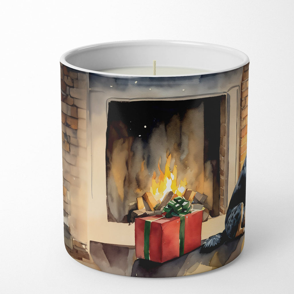 Australian Cattle Dog Cozy Christmas Decorative Soy Candle Nature Soy Wax Essential Oil Home Decor Ideal for Bedroom Kitchen Bath Office Gift, 10 oz