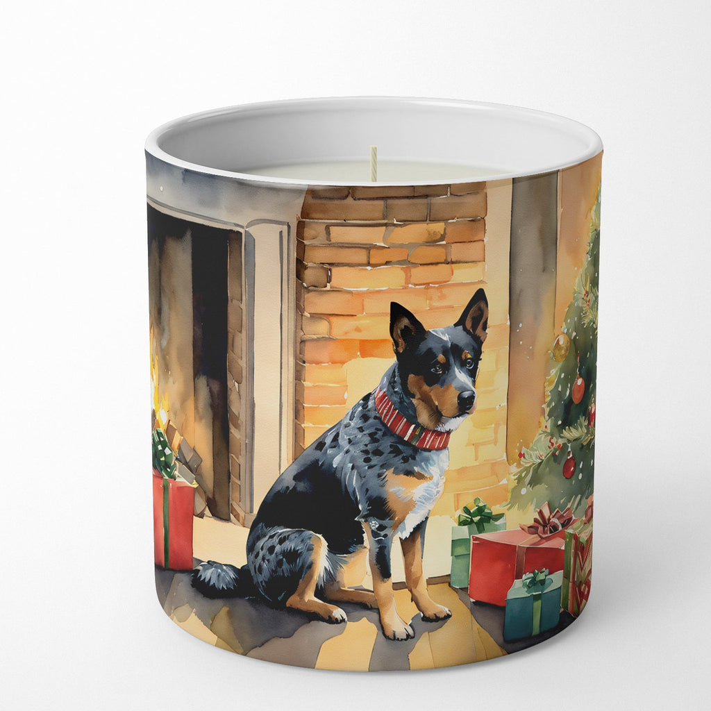 Australian Cattle Dog Cozy Christmas Decorative Soy Candle Nature Soy Wax Essential Oil Home Decor Ideal for Bedroom Kitchen Bath Office Gift, 10 oz