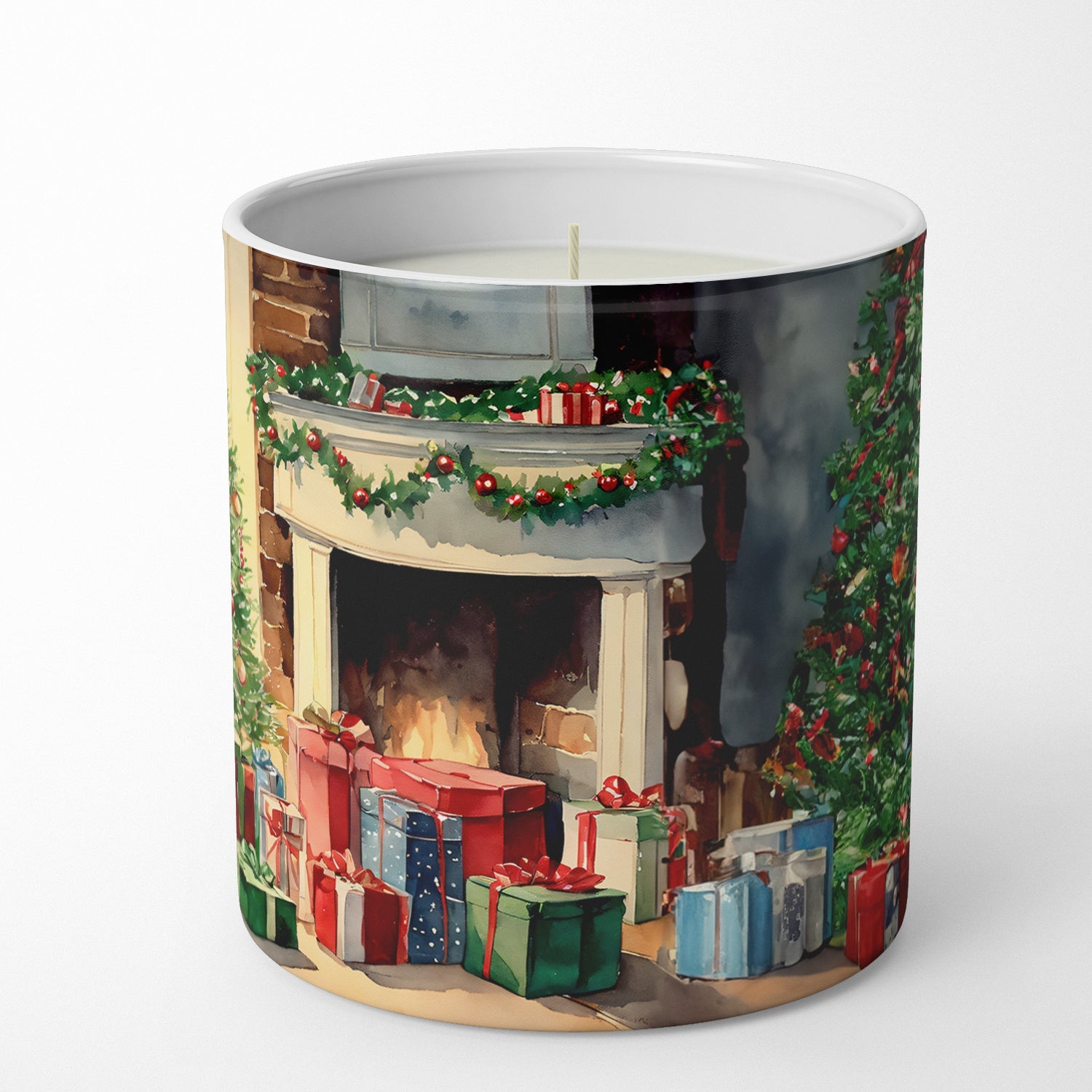 Australian Kelpie Cozy Christmas Decorative Soy Candle Nature Soy Wax Essential Oil Home Decor Ideal for Bedroom Kitchen Bath Office Gift, 10 oz
