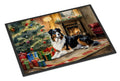 Australian Shepherd Cozy Christmas Doormat Indoor Outdoor 24H X 36W Front Door Mat Rugs for Entryway, Non Slip Washable Low Pile,