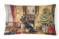 Australian Terrier Cozy Christmas Decorative Throw Pillow 12x16 Indoor Outdoor Accent Cushion, Fabric Cover with Insert for Sofa, Bed, Porch & Living Room