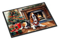 Basset Hound Cozy Christmas Doormat Indoor Outdoor 24H X 36W Front Door Mat Rugs for Entryway, Non Slip Washable Low Pile,