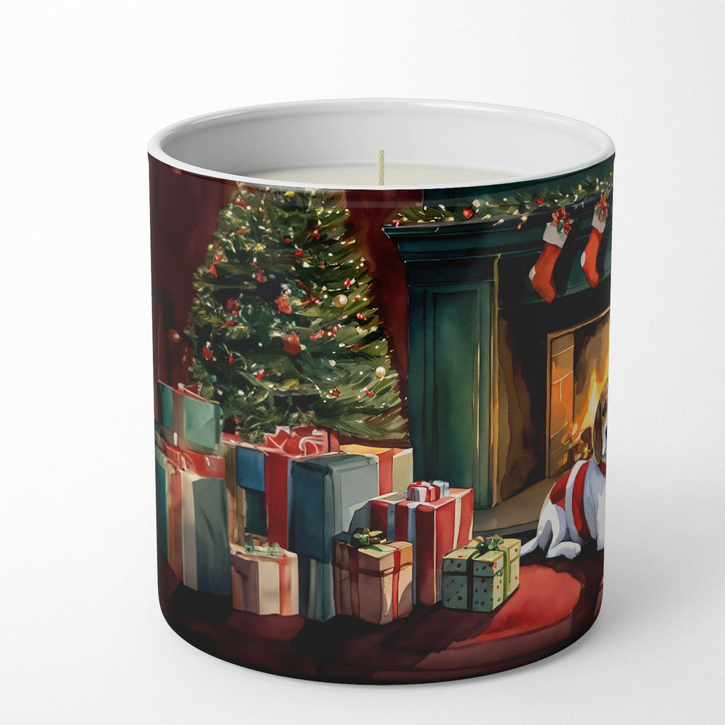 Beagle Cozy Christmas Decorative Soy Candle Nature Soy Wax Essential Oil Home Decor Ideal for Bedroom Kitchen Bath Office Gift, 10 oz