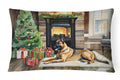 Belgian Malinois Cozy Christmas Decorative Throw Pillow 12x16 Indoor Outdoor Accent Cushion, Fabric Cover with Insert for Sofa, Bed, Porch & Living Room