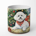 Bichon Frise Cozy Christmas Decorative Soy Candle Nature Soy Wax Essential Oil Home Decor Ideal for Bedroom Kitchen Bath Office Gift, 10 oz