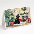 Black Russian Terrier Cozy Christmas Greeting Cards Pack of 8 Blank Cards with Envelopes Whimsical A7 Size 5x7