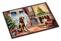 Bloodhound Cozy Christmas Doormat Indoor Outdoor 18H X 27W Front Door Mat Rugs for Entryway, Non Slip Washable