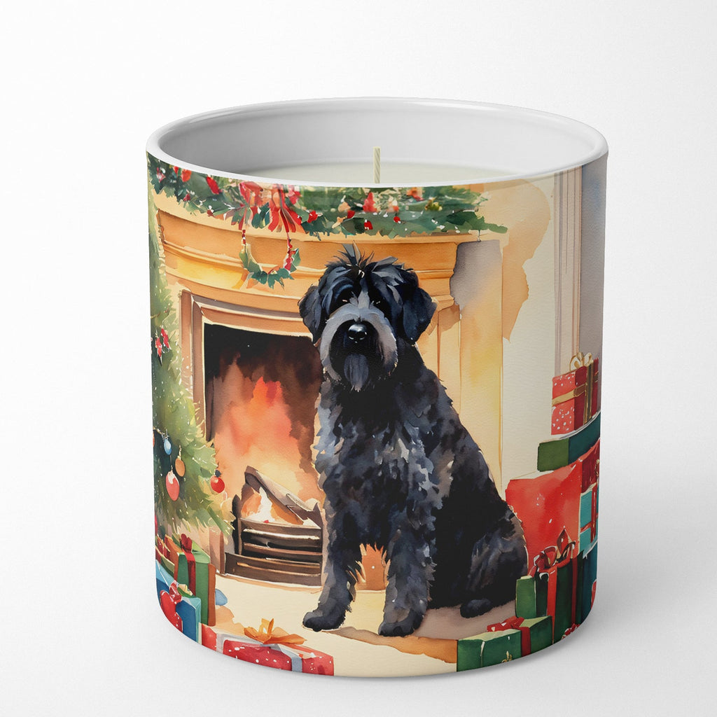 Bouvier des Flandres Cozy Christmas Decorative Soy Candle Nature Soy Wax Essential Oil Home Decor Ideal for Bedroom Kitchen Bath Office Gift, 10 oz