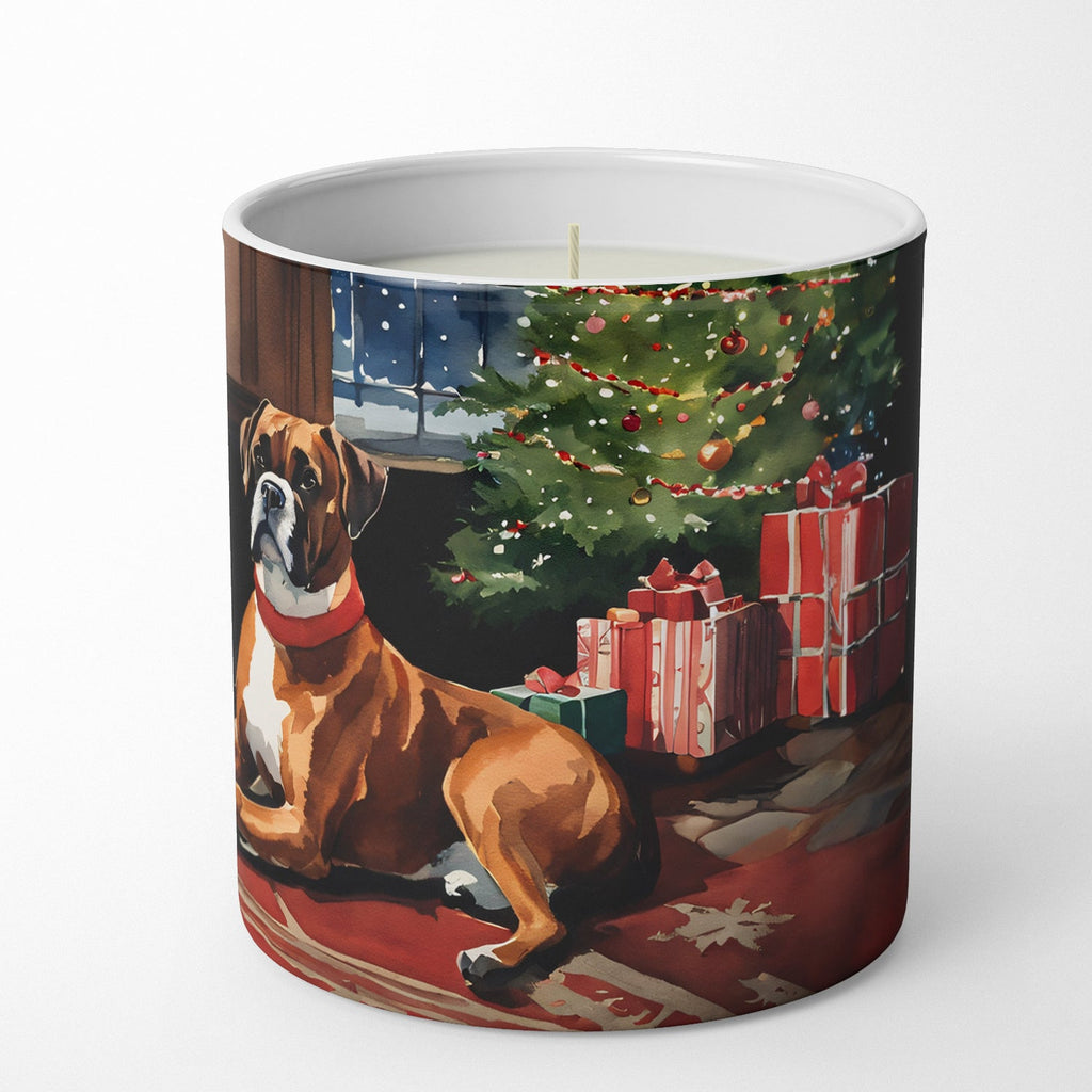 Boxer Cozy Christmas Decorative Soy Candle Nature Soy Wax Essential Oil Home Decor Ideal for Bedroom Kitchen Bath Office Gift, 10 oz