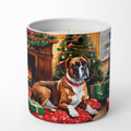 Boxer Cozy Christmas Decorative Soy Candle Nature Soy Wax Essential Oil Home Decor Ideal for Bedroom Kitchen Bath Office Gift, 10 oz