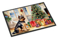 Brussels Griffon Cozy Christmas Doormat Indoor Outdoor 18H X 27W Front Door Mat Rugs for Entryway, Non Slip Washable