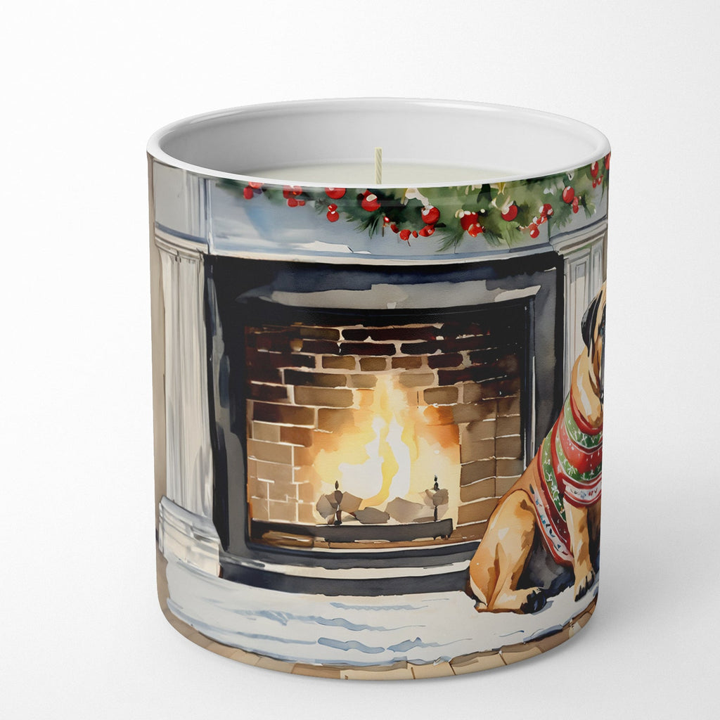 Bullmastiff Cozy Christmas Decorative Soy Candle Nature Soy Wax Essential Oil Home Decor Ideal for Bedroom Kitchen Bath Office Gift, 10 oz