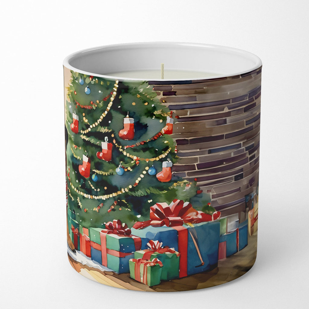 Bullmastiff Cozy Christmas Decorative Soy Candle Nature Soy Wax Essential Oil Home Decor Ideal for Bedroom Kitchen Bath Office Gift, 10 oz
