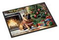 Bullmastiff Cozy Christmas Doormat Indoor Outdoor 18H X 27W Front Door Mat Rugs for Entryway, Non Slip Washable