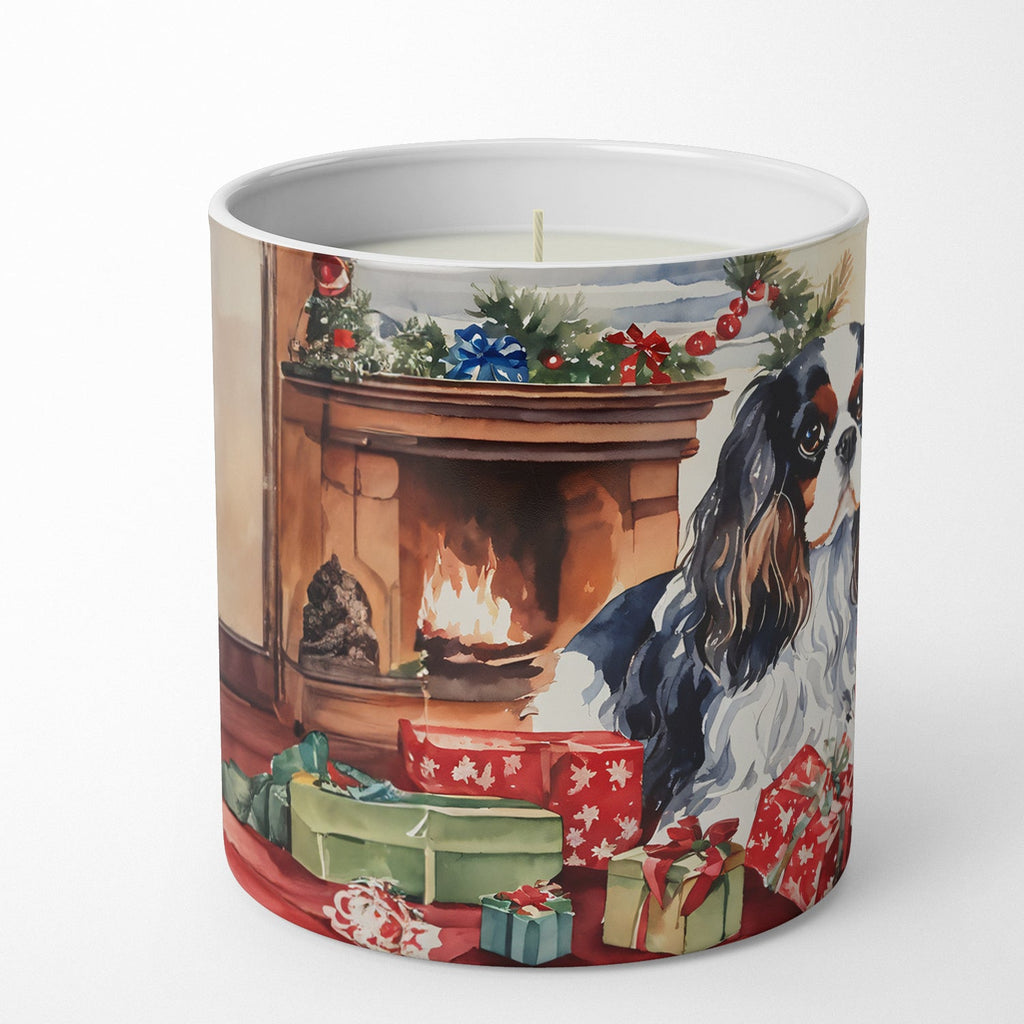 Cavalier Spaniel Cozy Christmas Decorative Soy Candle Nature Soy Wax Essential Oil Home Decor Ideal for Bedroom Kitchen Bath Office Gift, 10 oz
