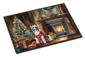 Chinese Crested Cozy Christmas Doormat Indoor Outdoor 18H X 27W Front Door Mat Rugs for Entryway, Non Slip Washable