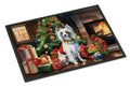 Chinese Crested Cozy Christmas Doormat Indoor Outdoor 24H X 36W Front Door Mat Rugs for Entryway, Non Slip Washable Low Pile,