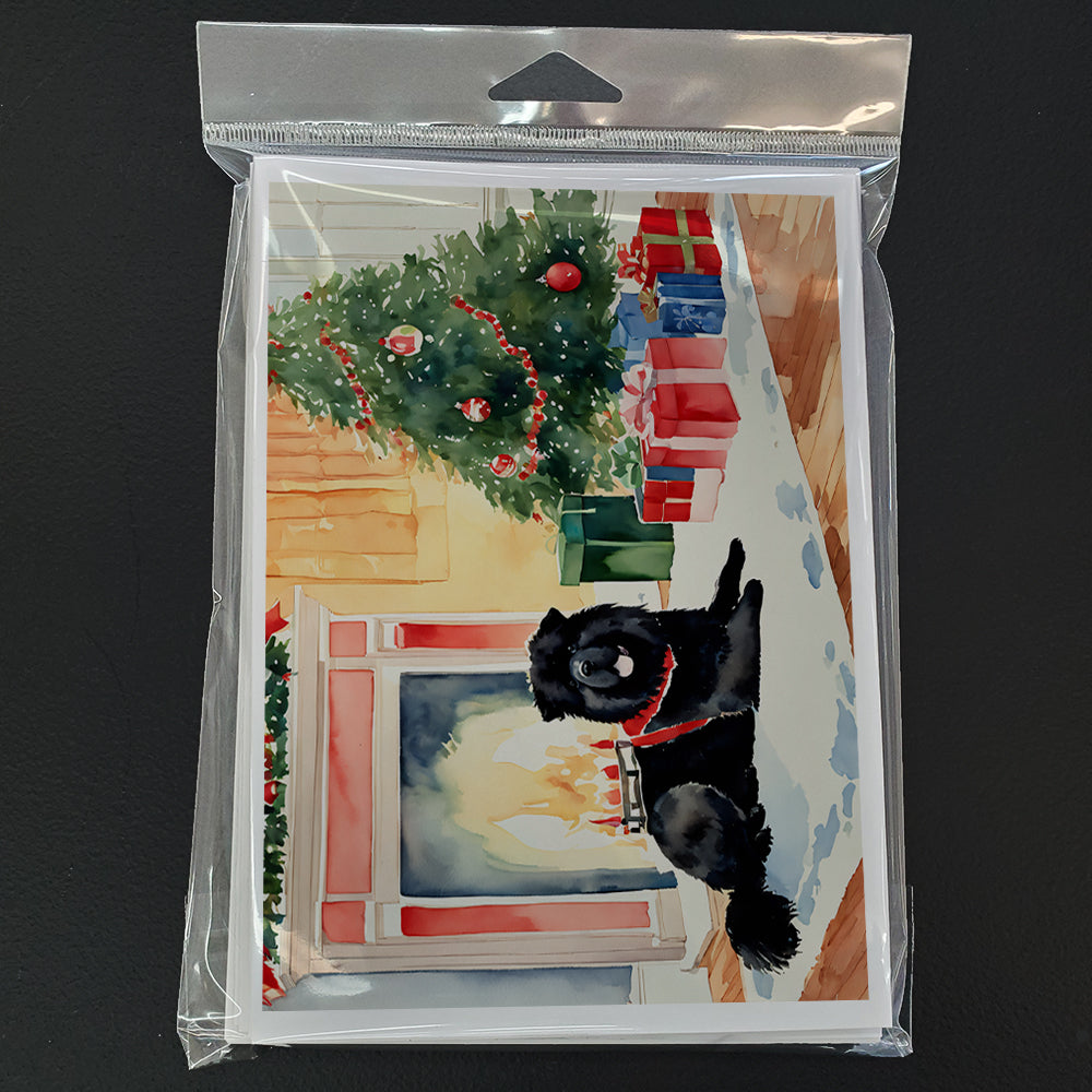 Chow Chow Cozy Christmas Greeting Cards Pack of 8 Blank Cards with Envelopes Whimsical A7 Size 5x7