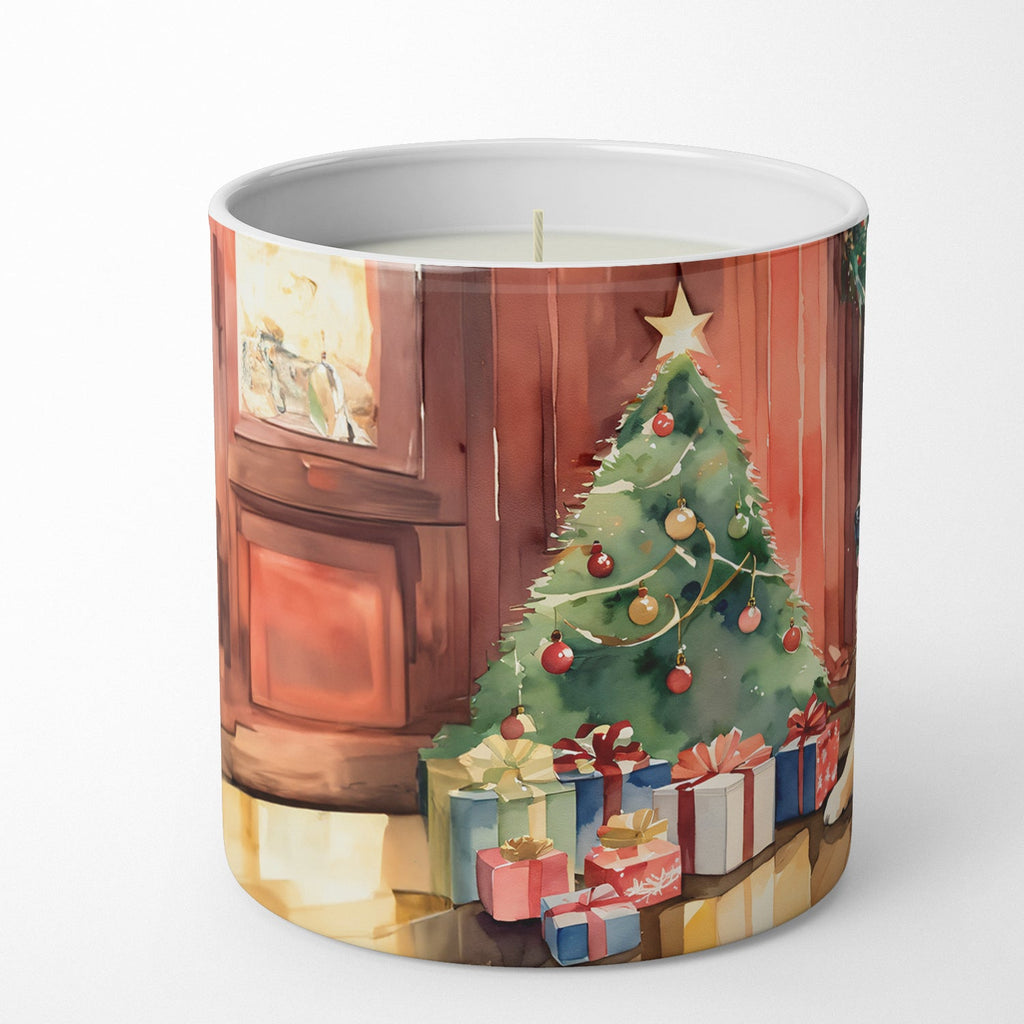 Chow Chow Cozy Christmas Decorative Soy Candle Nature Soy Wax Essential Oil Home Decor Ideal for Bedroom Kitchen Bath Office Gift, 10 oz