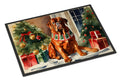 Dogue de Bordeaux Cozy Christmas Doormat Indoor Outdoor 24H X 36W Front Door Mat Rugs for Entryway, Non Slip Washable Low Pile,