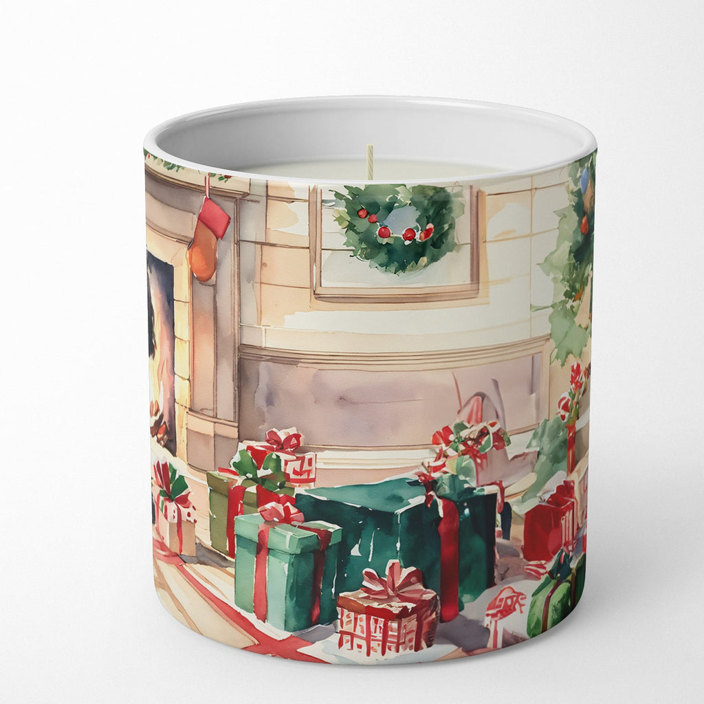 English Cocker Spaniel Cozy Christmas Decorative Soy Candle Nature Soy Wax Essential Oil Home Decor Ideal for Bedroom Kitchen Bath Office Gift, 10 oz