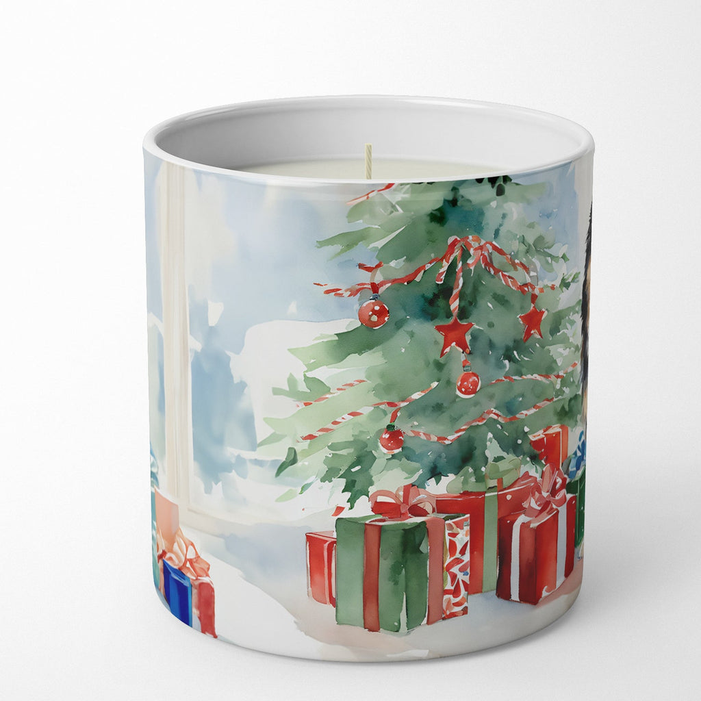 Finnish Lapphund Cozy Christmas Decorative Soy Candle Nature Soy Wax Essential Oil Home Decor Ideal for Bedroom Kitchen Bath Office Gift, 10 oz