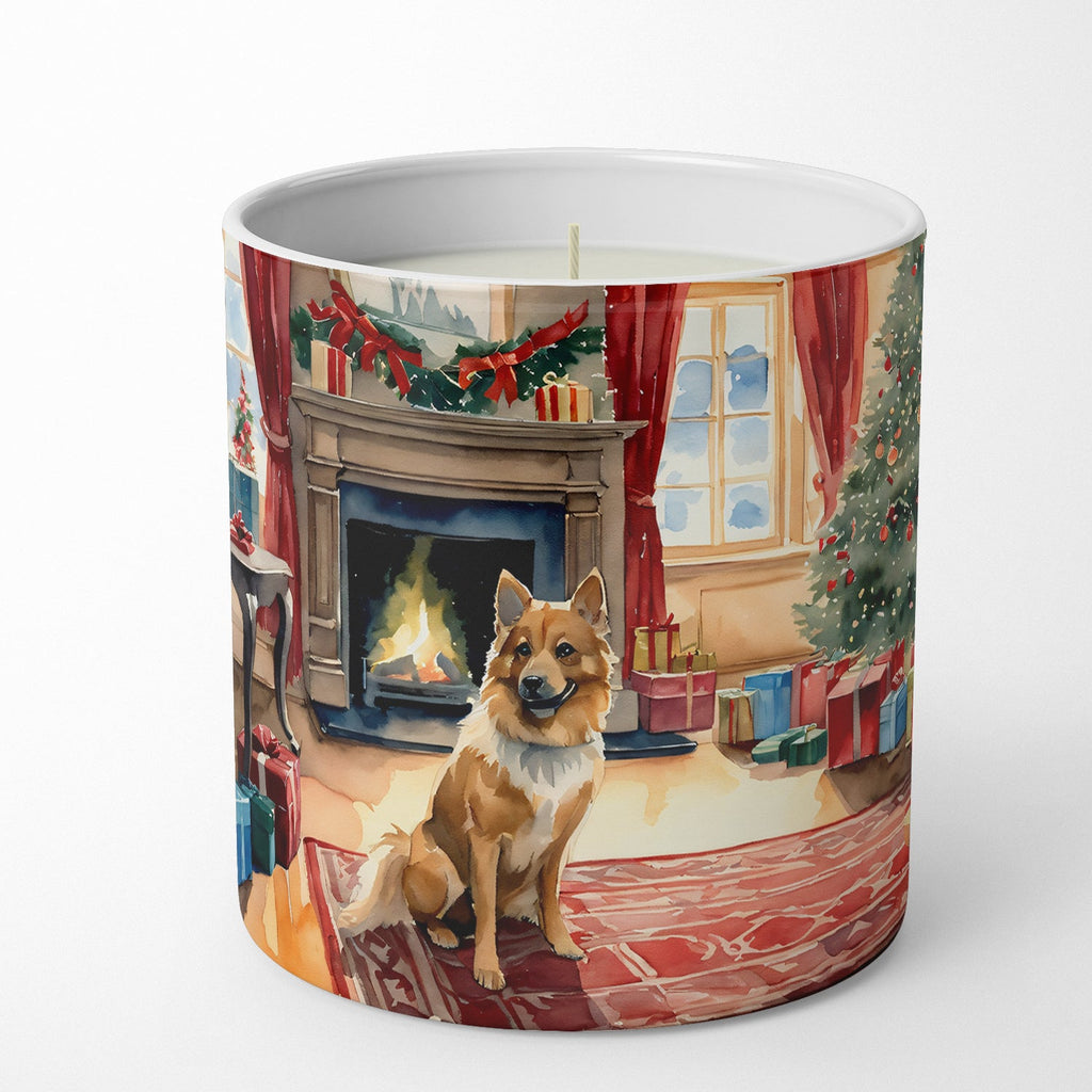 Finnish Spitz Cozy Christmas Decorative Soy Candle Nature Soy Wax Essential Oil Home Decor Ideal for Bedroom Kitchen Bath Office Gift, 10 oz