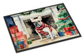 French Bulldog Cozy Christmas Doormat Indoor Outdoor 18H X 27W Front Door Mat Rugs for Entryway, Non Slip Washable