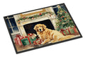 Golden Retriever Cozy Christmas Doormat Indoor Outdoor 24H X 36W Front Door Mat Rugs for Entryway, Non Slip Washable Low Pile,