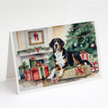 Greater Swiss Mountain Dog Cozy Christmas Greeting Cards Pack of 8 Blank Cards with Envelopes Whimsical A7 Size 5x7