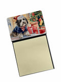 Havanese Cozy Christmas Watercolor Sticky Note Holder Refillable Dispenser Desk Accessory 3x3 Pad Gift