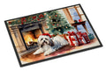 Havanese Cozy Christmas Doormat Indoor Outdoor 24H X 36W Front Door Mat Rugs for Entryway, Non Slip Washable Low Pile,
