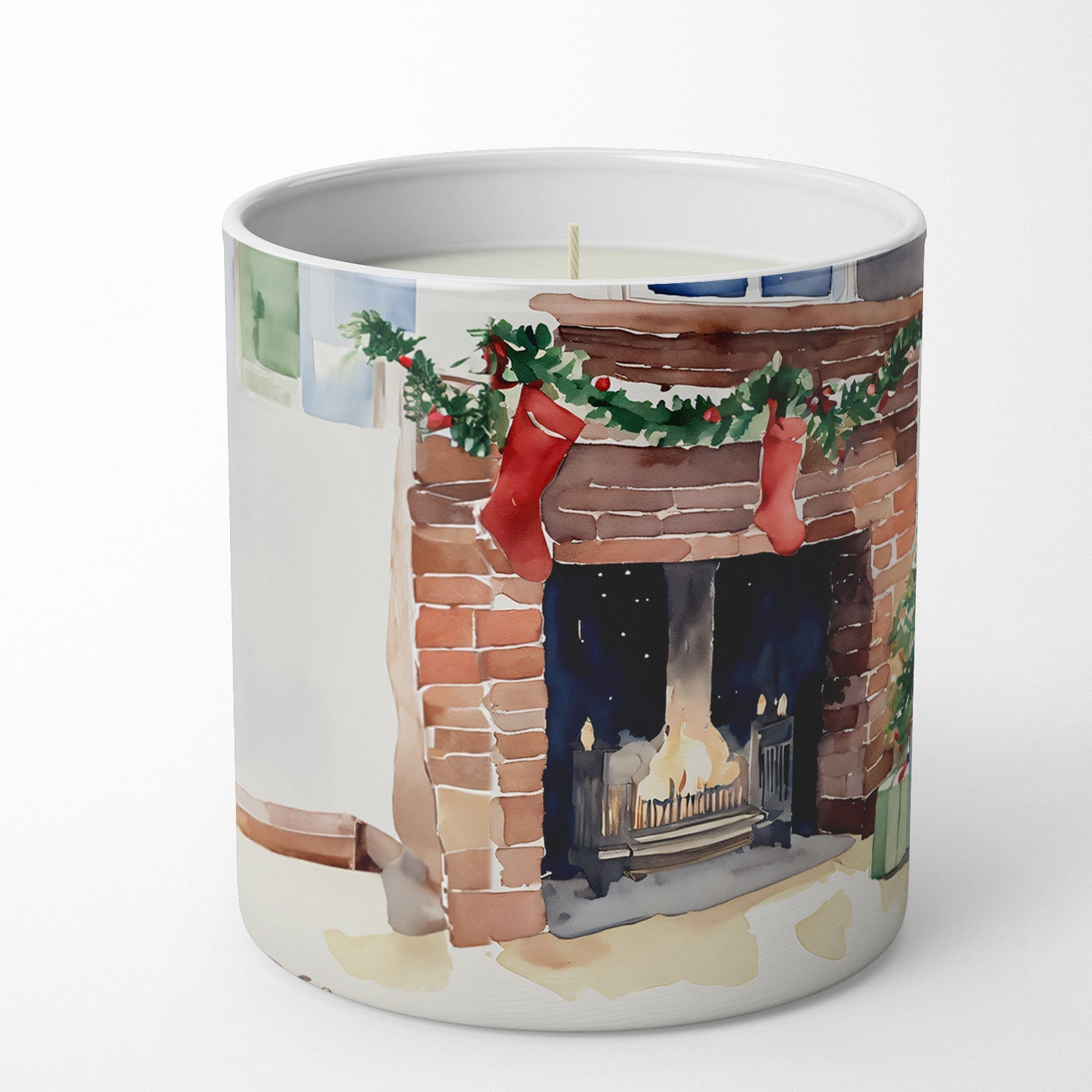 Irish Setter Cozy Christmas Decorative Soy Candle Nature Soy Wax Essential Oil Home Decor Ideal for Bedroom Kitchen Bath Office Gift, 10 oz