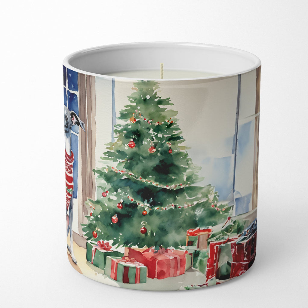 Italian Greyhound Cozy Christmas Decorative Soy Candle Nature Soy Wax Essential Oil Home Decor Ideal for Bedroom Kitchen Bath Office Gift, 10 oz