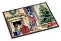Italian Greyhound Cozy Christmas Doormat Indoor Outdoor 24H X 36W Front Door Mat Rugs for Entryway, Non Slip Washable Low Pile,