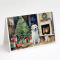 Kuvasz Cozy Christmas Greeting Cards Pack of 8 Blank Cards with Envelopes Whimsical A7 Size 5x7