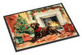 Labrador Retriever Cozy Christmas Doormat Indoor Outdoor 24H X 36W Front Door Mat Rugs for Entryway, Non Slip Washable Low Pile,