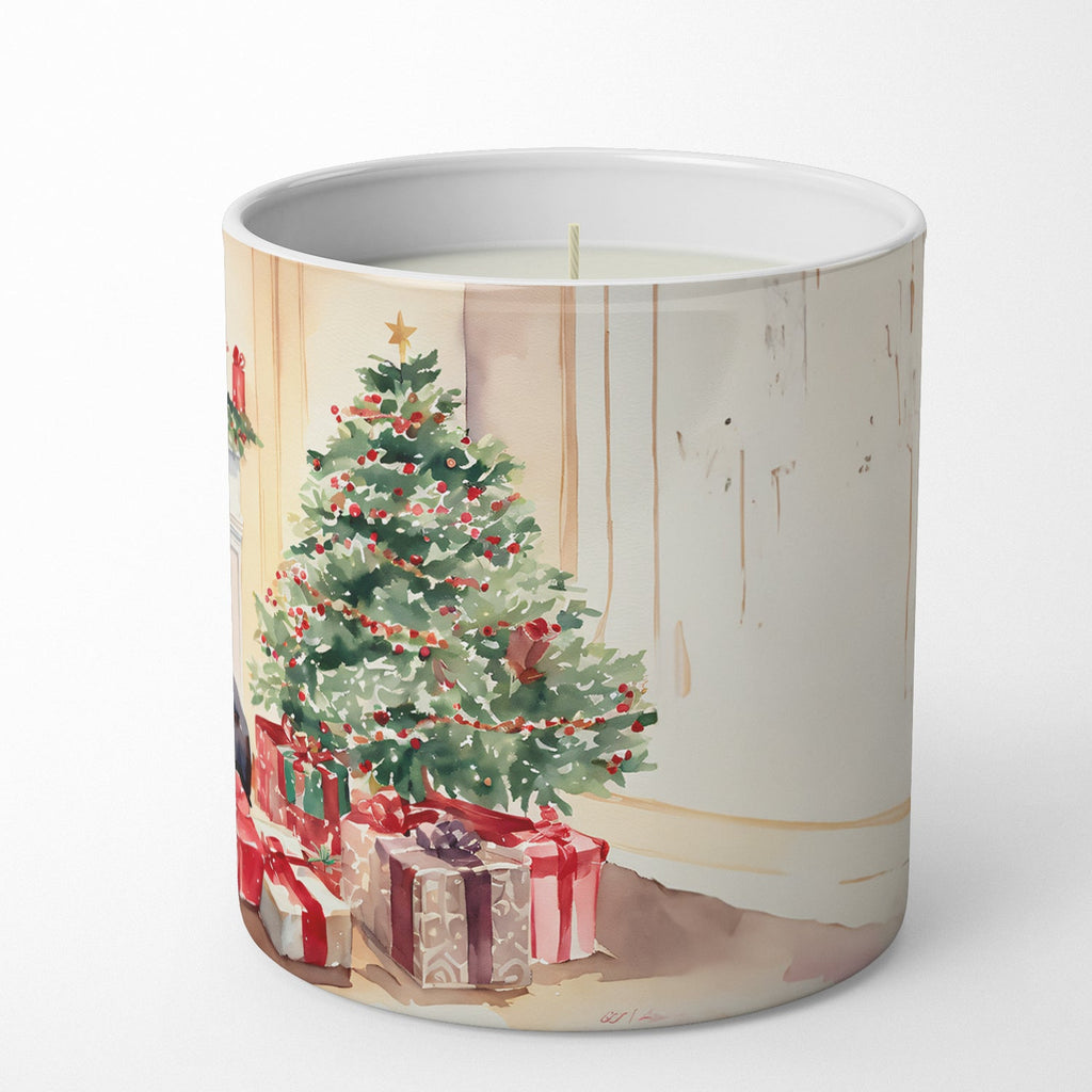 Labrador Retriever Cozy Christmas Decorative Soy Candle Nature Soy Wax Essential Oil Home Decor Ideal for Bedroom Kitchen Bath Office Gift, 10 oz