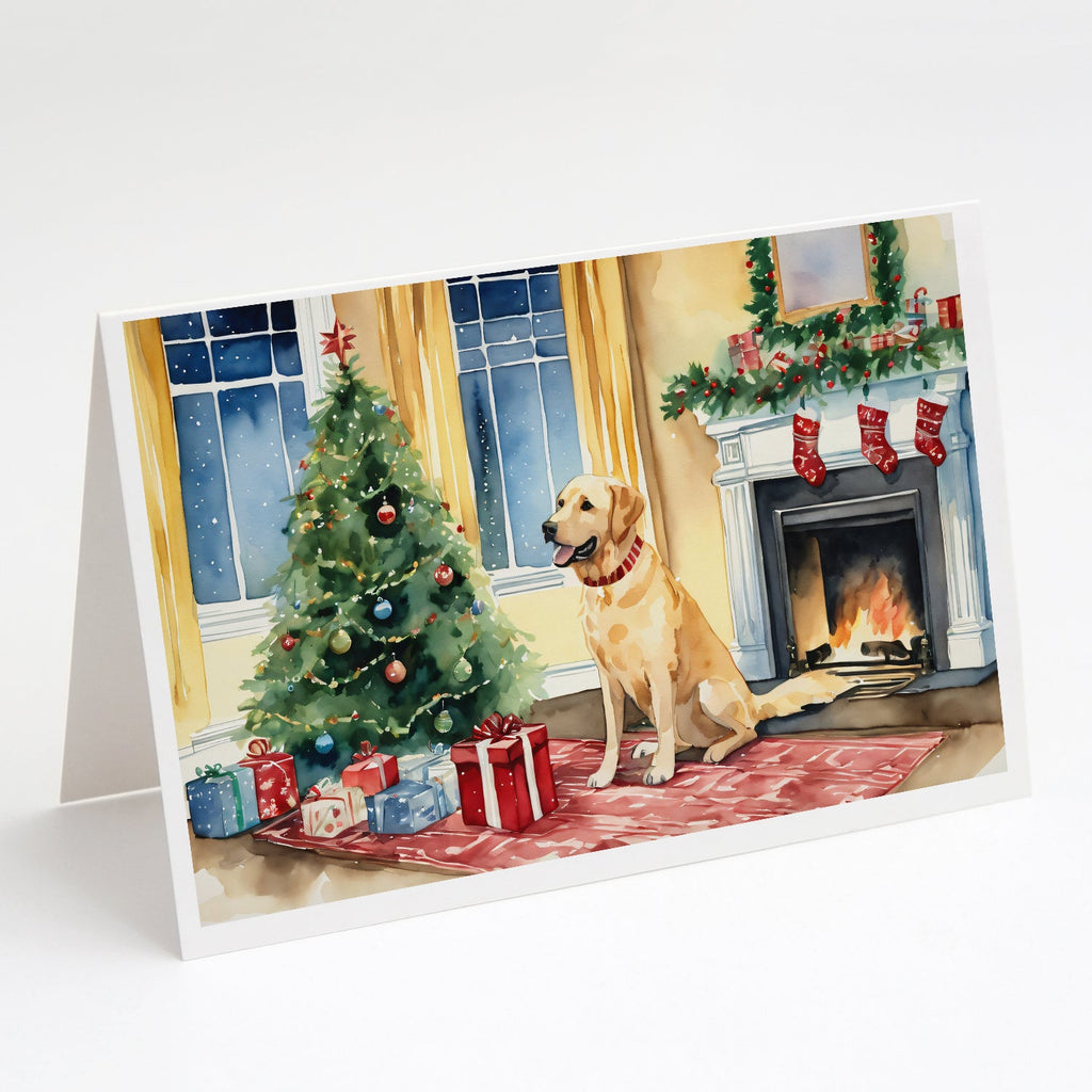 Labrador Retriever Cozy Christmas Greeting Cards Pack of 8 Blank Cards with Envelopes Whimsical A7 Size 5x7