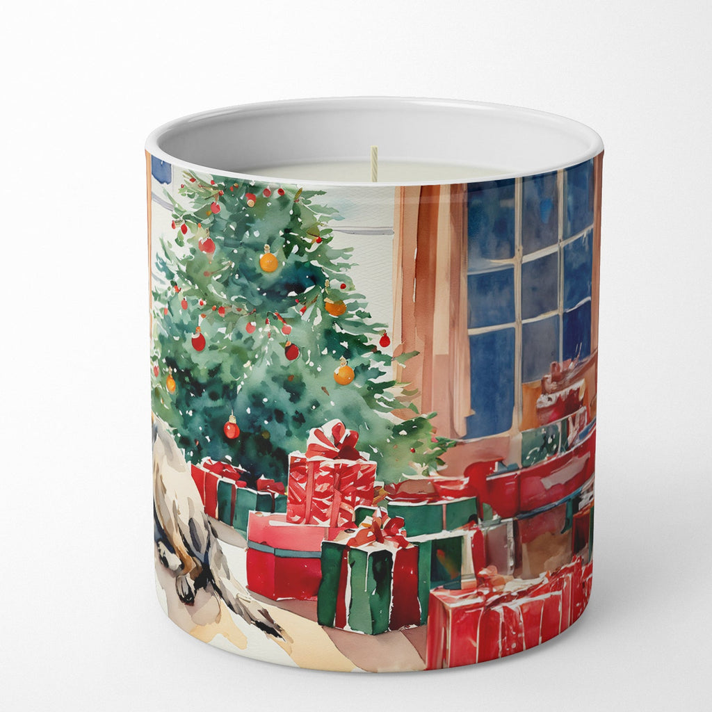 Mastiff Cozy Christmas Decorative Soy Candle Nature Soy Wax Essential Oil Home Decor Ideal for Bedroom Kitchen Bath Office Gift, 10 oz