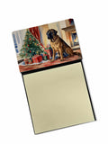 Mastiff Cozy Christmas Watercolor Sticky Note Holder Refillable Dispenser Desk Accessory 3x3 Pad Gift