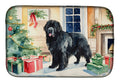 Newfoundland Cozy Christmas Dish Drying Mat Absorbent Dish Drying Mat Pad for Kitchen Counter Dish Drainer Mat for Countertop, 14 x 21", Multicolor